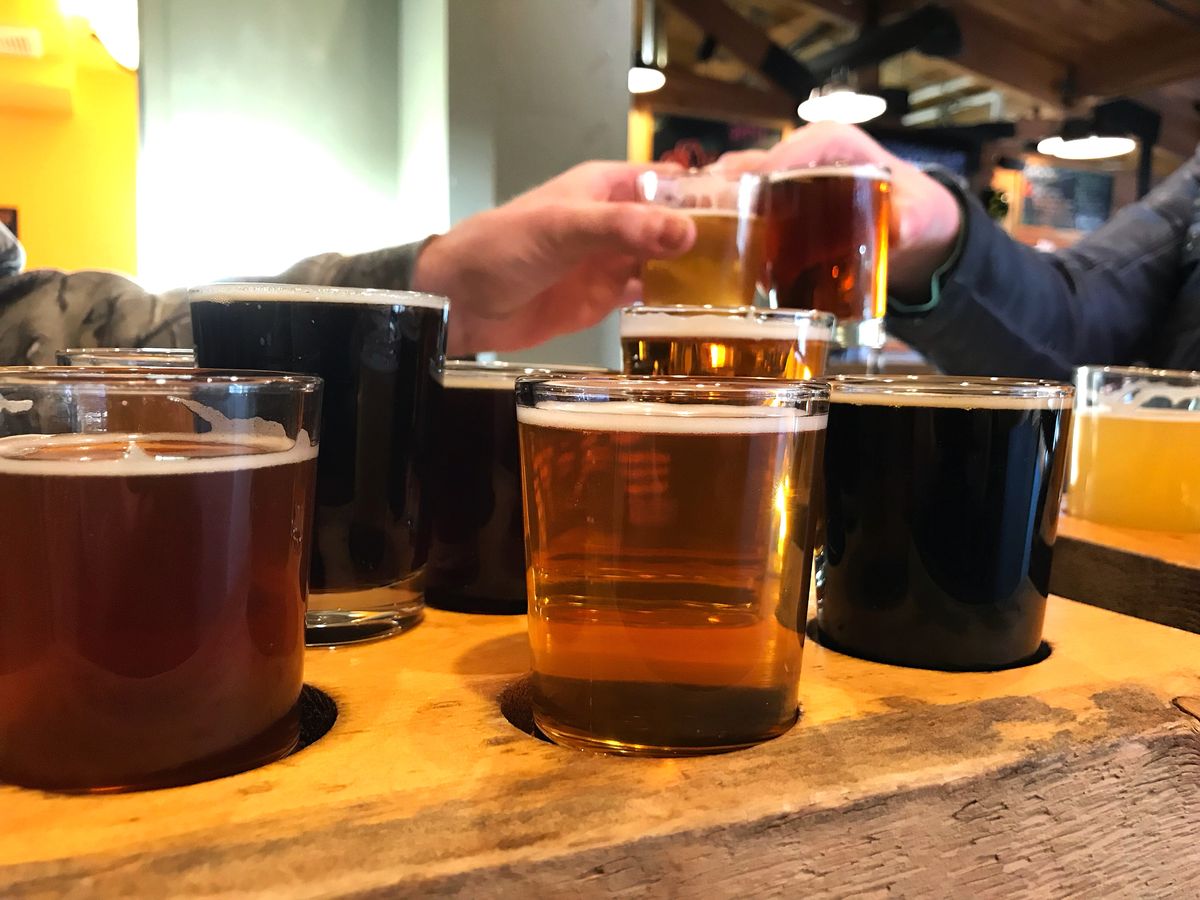 Craft beer selection